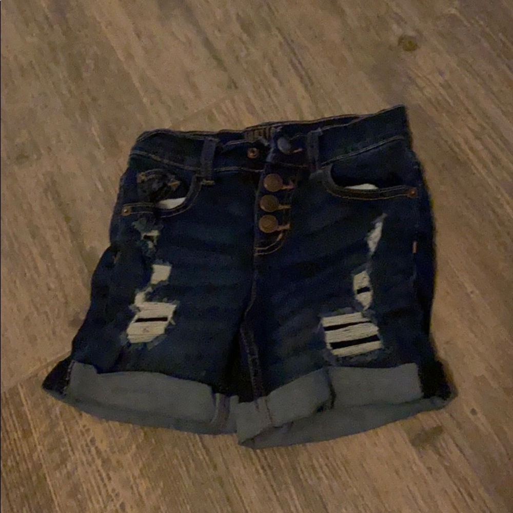 Justice denim shorts